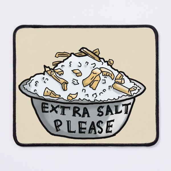 Item preview, Extra salt please! Extra salted fries/chips ignorant, colored tattoo art style designed and sold by Dopamine Dumpster.
