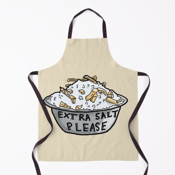 Item preview, Extra salt please! Extra salted fries/chips ignorant, colored tattoo art style designed and sold by Dopamine Dumpster.