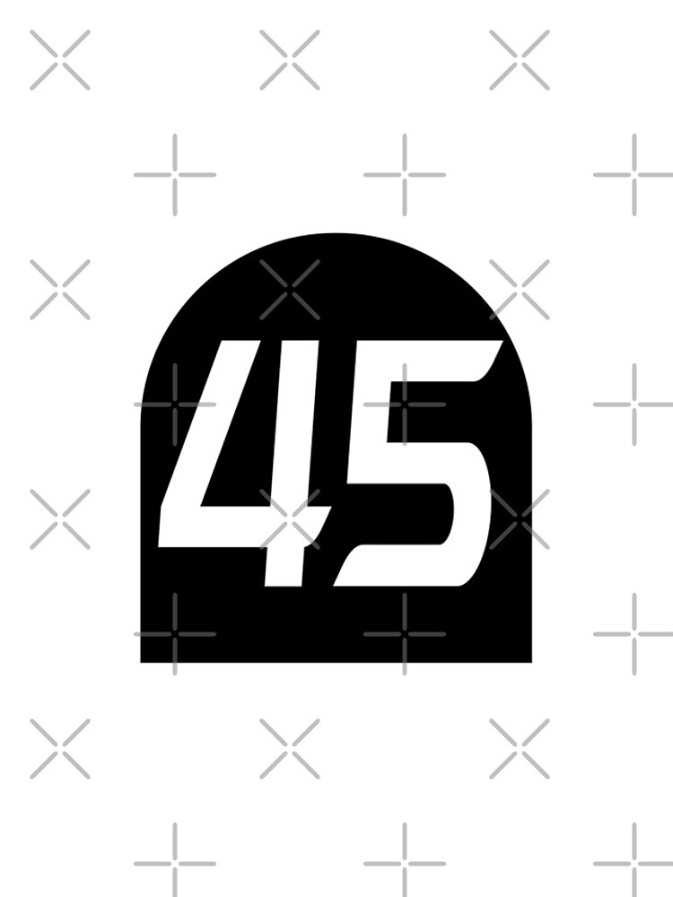 Thumbnail 4 of 4, iPhone Case, Number 45 designed and sold by NumbersFort.
