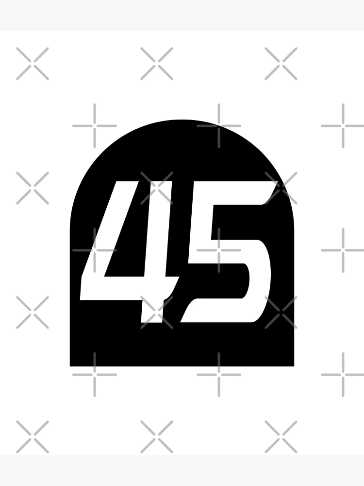Thumbnail 3 of 3, Poster, Number 45 designed and sold by NumbersFort.