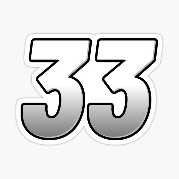 33 Number symbol' Sticker