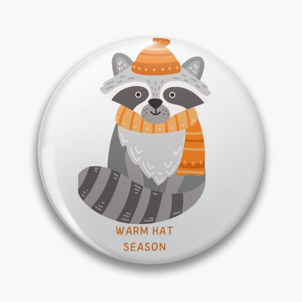 Item preview, Christmas Cute Orange Raccoon Warm Hat designed and sold by BuddingRosecom.