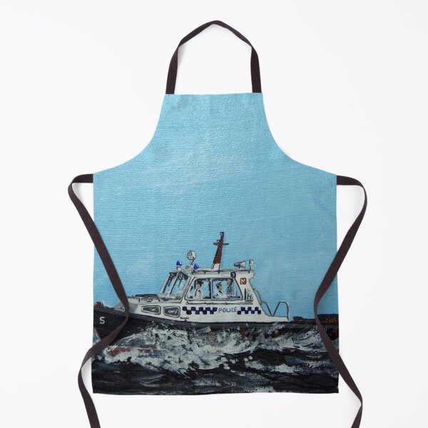 Artikelvorschau, THAMES DIVISION POLIZEIBOOT MIT DOPPELSCHRAUBE entworfen und verkauft von Mackenzie Moulton International Artist .