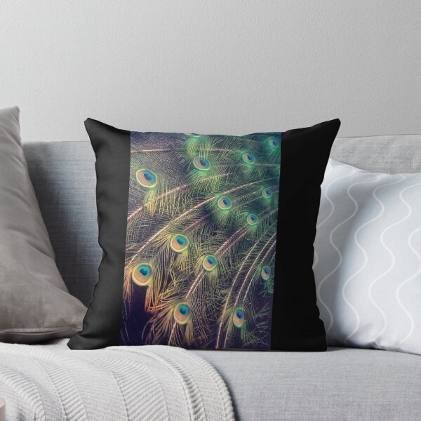 Item preview, macro peacock feather pattern designed and sold by JukeBoxPixelArt.