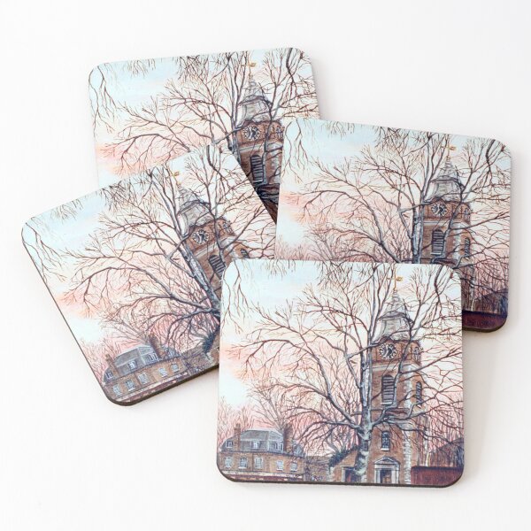 Artikelvorschau, ST JOHNS CHURCH WAPPING LONDON BEI SONNENAUFGANG entworfen und verkauft von Mackenzie Moulton International Artist .