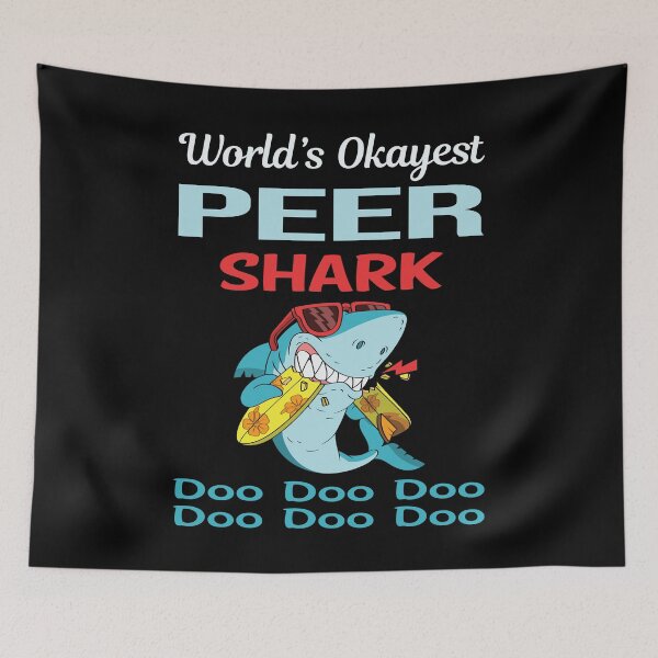 Item preview, Funny Shark PEER designed and sold by StoreHornedFace.
