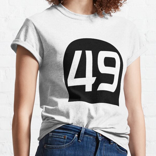 Yellow Number 49 lucky sports jersey forty nine Sticker for Sale by  HeavyStyle