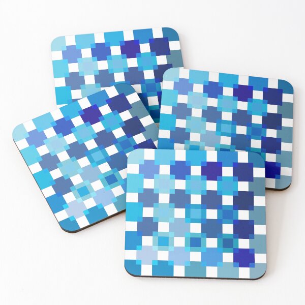 Item preview, 50 / 114 Squares of BLUE - Living Hell designed and sold by Hell-Prints.