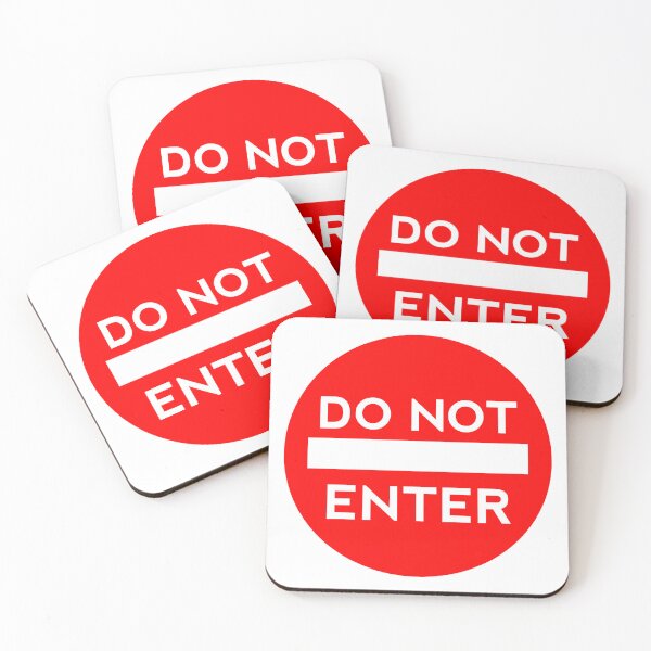 Item preview, DO NOT ENTER WARNING STICKER SIGN designed and sold by ZenDesigner.