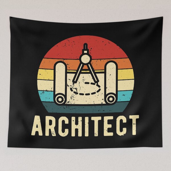 Item preview, Retro Architecture Vintage Architect designed and sold by Turie.