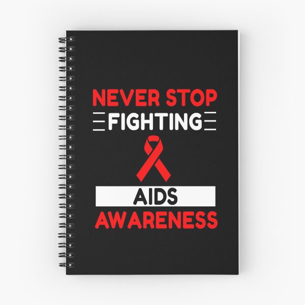 Item preview, Never Stop Fighting AIDS Awareness designed and sold by Color-Sparkle.