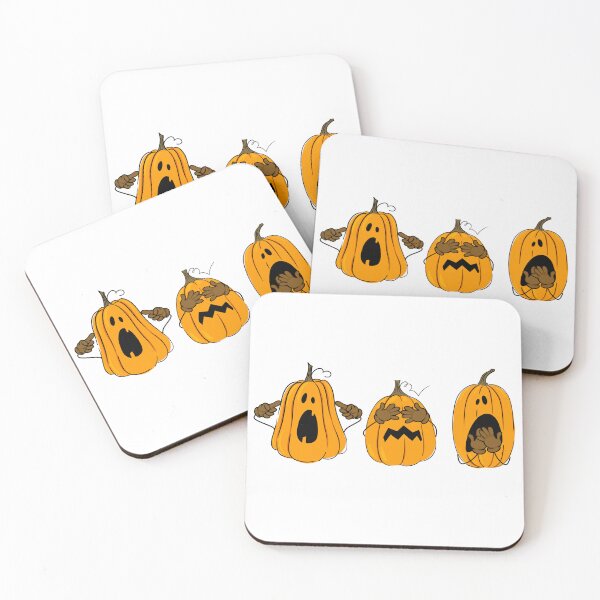 Item preview, No See No Hear Pumpkins Halloween designed and sold by trendingatees.