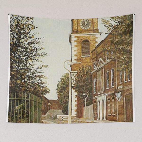 Item preview, ST JOHNS CHURCH WAPPING ON AN AUTUMN DAY designed and sold by Mackenzie Moulton International Artist .