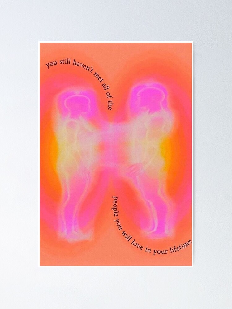 Love Aesthetic Aura Poster, Astratti e illustrazioni