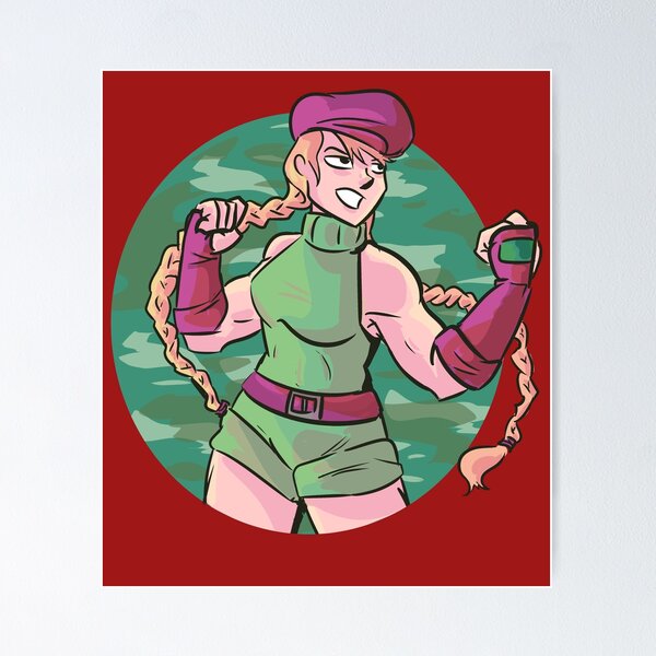 Super Rare CAPCOM Street Fighter II Poster Cammy Ver. Grand Master Challenge