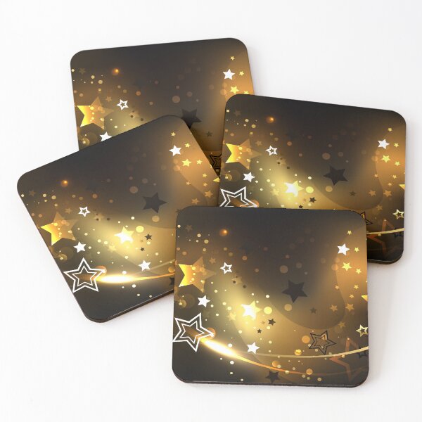 Item preview, Abstract Background with Golden Stars designed and sold by Blackmoon9.