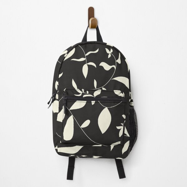 Item preview, Black And White Floral Leaves Pattern designed and sold by MakeitMelo.