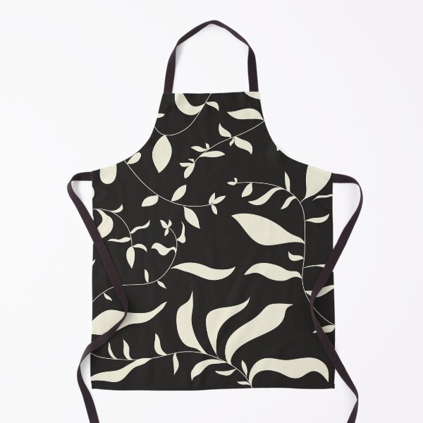 Item preview, Black And White Floral Leaves Pattern designed and sold by MakeitMelo.