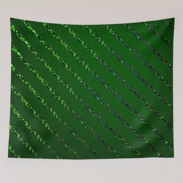 Item preview, Elegant Sequin Stripe on dark green background designed and sold by JeLoTall.