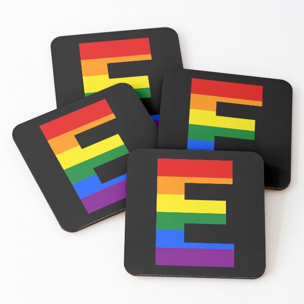 Item preview, Pride Rainbow Initial Letter E Name Customized designed and sold by prideXrainbow.