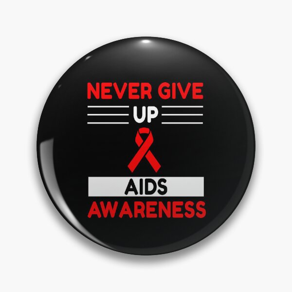 Item preview, Never Give Up AIDS Awareness designed and sold by Color-Sparkle.