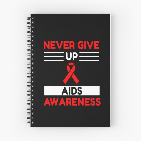 Item preview, Never Give Up AIDS Awareness designed and sold by Color-Sparkle.