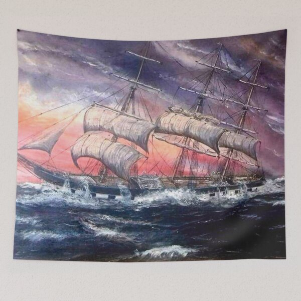 Item preview, SQAURE RIGGER KIRCUDBRIGHTSHIRE 1885 designed and sold by Mackenzie Moulton International Artist .