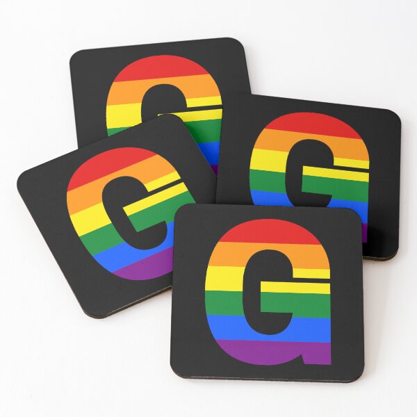Item preview, Pride Rainbow Initial Letter G Name Customized designed and sold by prideXrainbow.