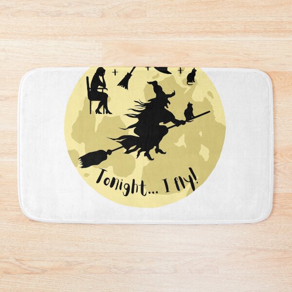 Item preview, Tonight I fly Halloween t-shirt Witch on the Broomstick Essential T-shrit designed and sold by facePale.