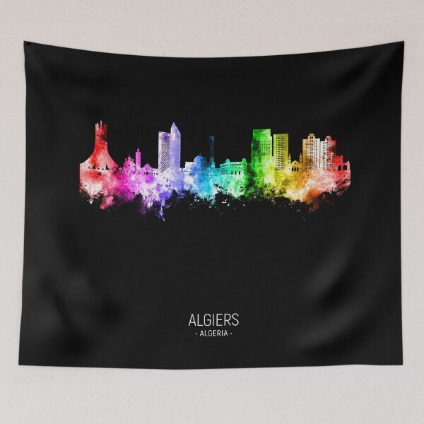 Item preview, Algiers Algeria Skyline designed and sold by ArtPrints.