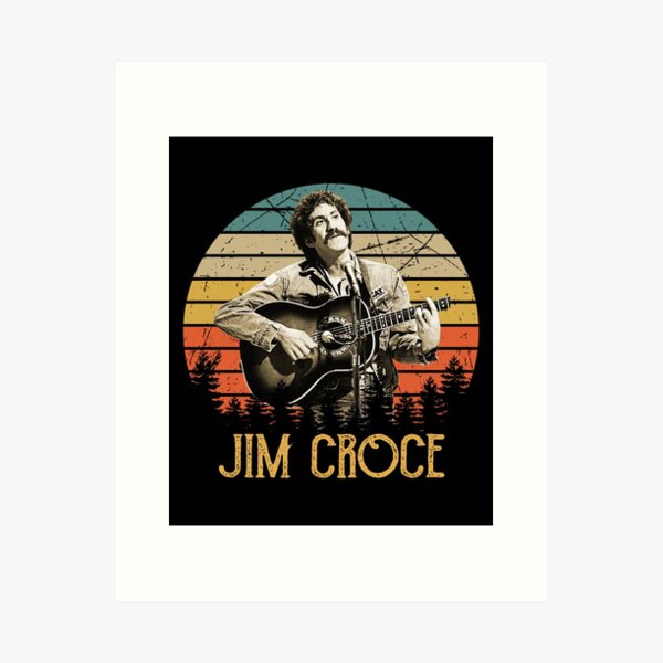 Aperçu de l'œuvre Rétro Vintage Jim Croce cadeau parfait hommes femmes créée et vendue par ReeceFox.