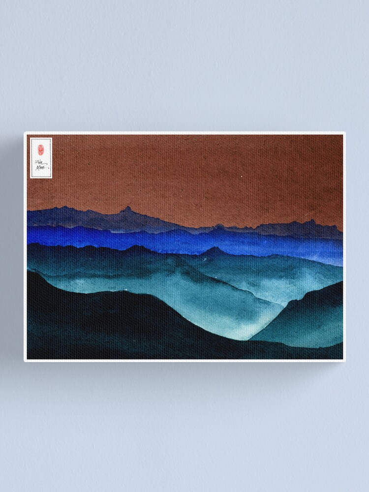 Alternate view of Shades of Mountains Canvas Print