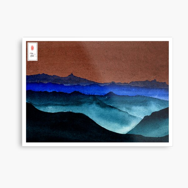Shades of Mountains Metal Print