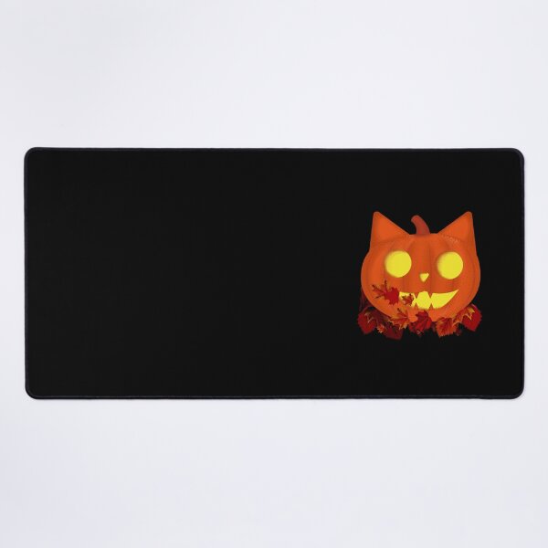 Item preview, Halloween Scary Evil Pumpkin Funny Pumpkin Cat Head leaf designed and sold by CreandoLios.