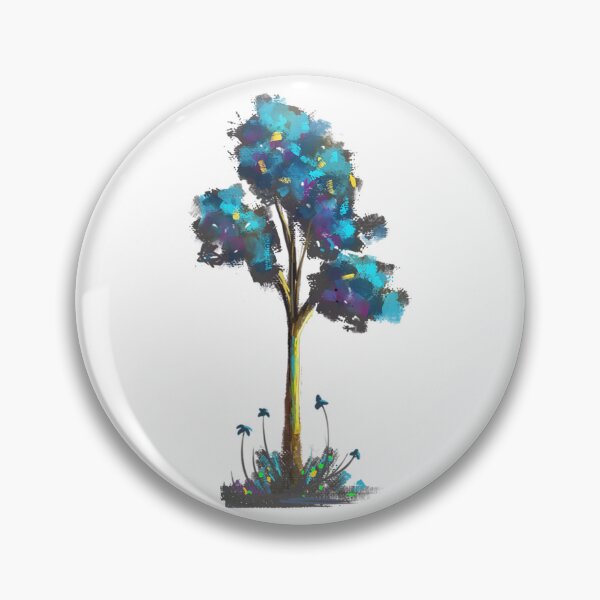 Item preview, Blue Painterly Tree  designed and sold by RihuwaMidori.