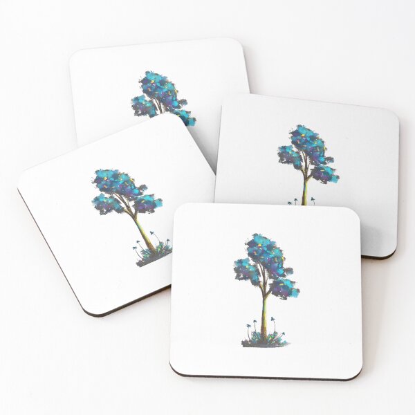 Item preview, Blue Painterly Tree  designed and sold by RihuwaMidori.