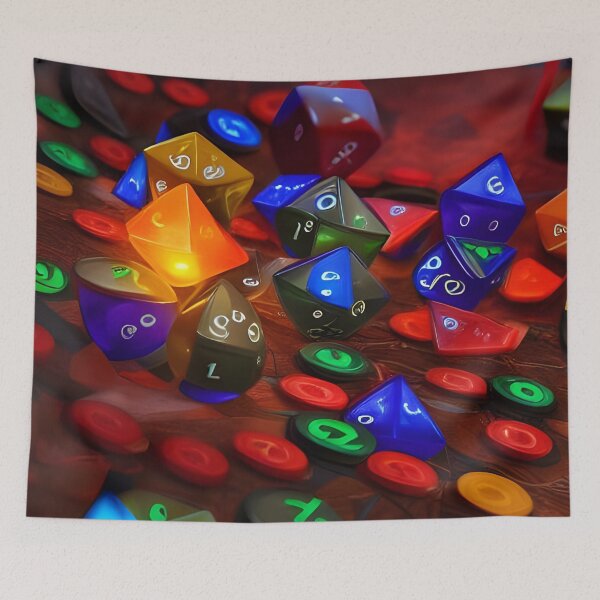 Item preview, Colorful dices designed and sold by loonelywhale.