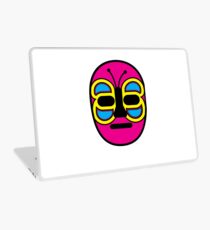Lucha Libre // Mexican Wrestling Mask Pink with Butterfly Laptop Skin