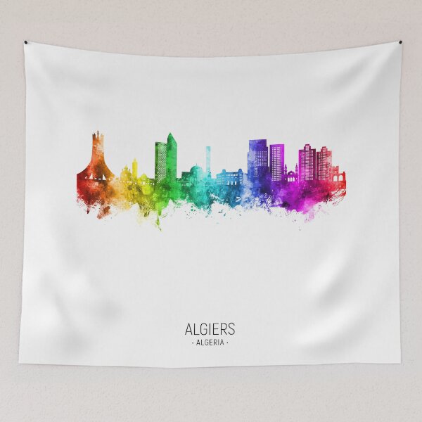 Item preview, Algiers Algeria Skyline designed and sold by ArtPrints.