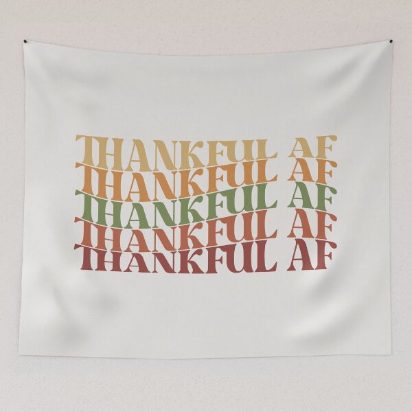 Item preview, Thankful AF Thanksgiving Retro Vintage Give Thanks designed and sold by SunfullyYours.