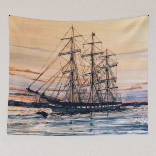 Item preview, ILLAWARA SAQUARE RIGGER MOORED UP AT GRAVEEND designed and sold by Mackenzie Moulton International Artist .