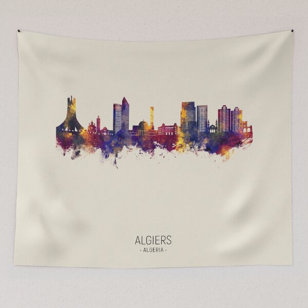 Item preview, Algiers Algeria Skyline designed and sold by ArtPrints.