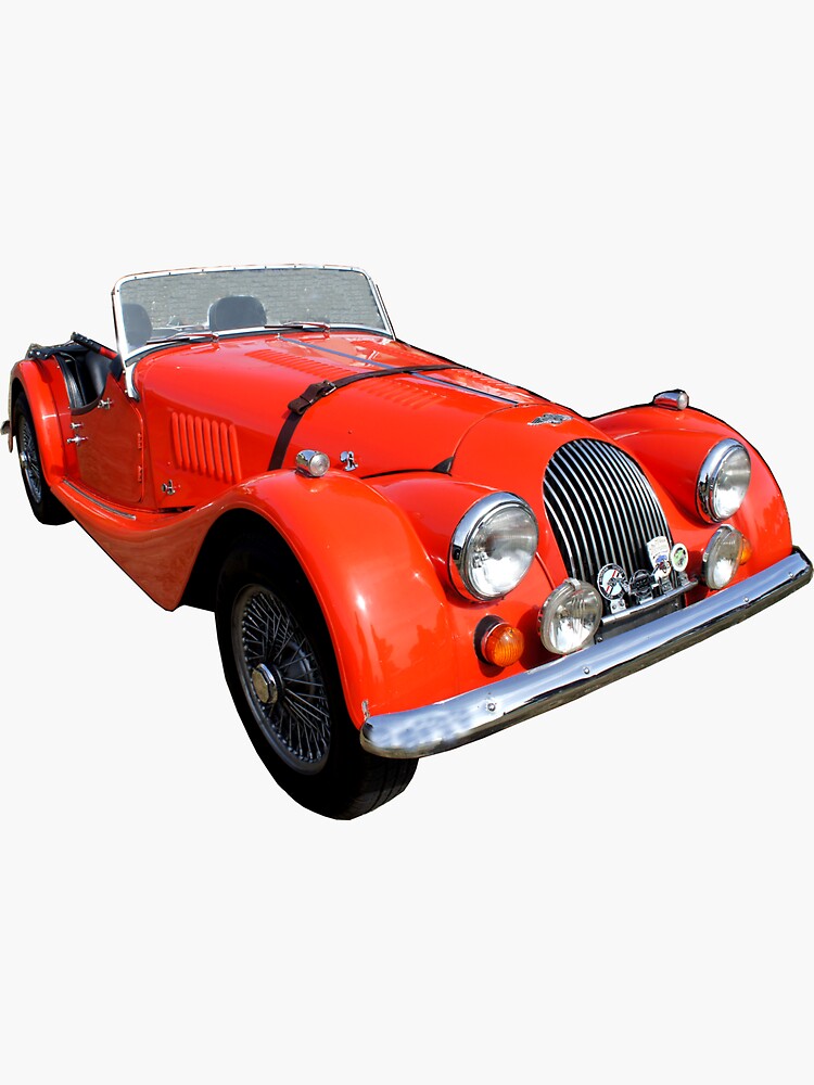 Thumbnail 3 of 3, Sticker, Morgan Vintage Car Automobile Classic designed and sold by santoshputhran.