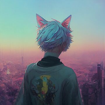 Futuristic anime CatBoy gifts for manga lovers Kids T-Shirt for Sale by  MobiusSpot