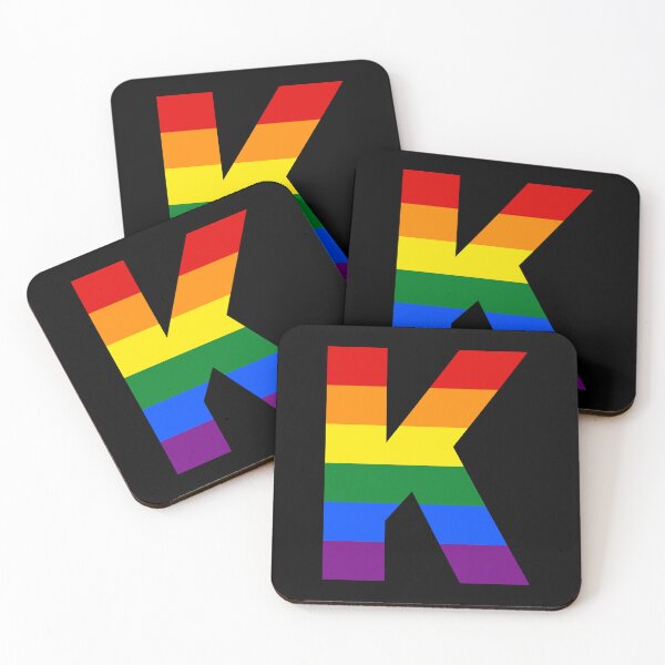 Item preview, Pride Rainbow Initial Letter K Name Customized designed and sold by prideXrainbow.