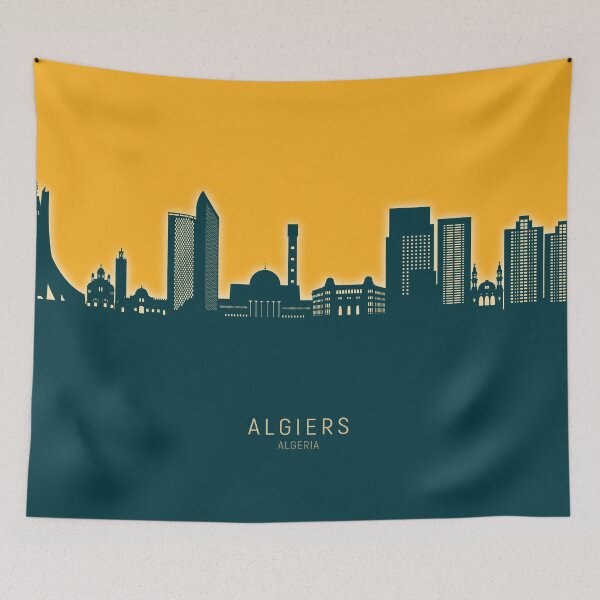 Item preview, Algiers Algeria Skyline designed and sold by ArtPrints.