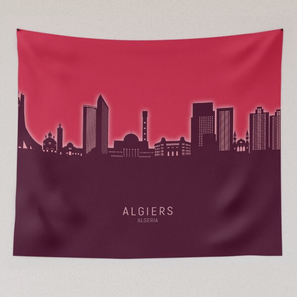 Item preview, Algiers Algeria Skyline designed and sold by ArtPrints.