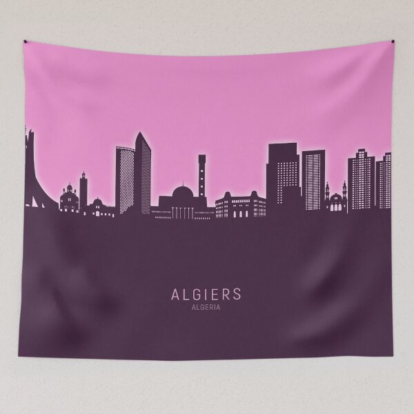 Item preview, Algiers Algeria Skyline designed and sold by ArtPrints.