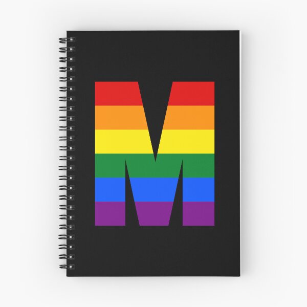 Item preview, Pride Rainbow Initial Letter M Name Customized designed and sold by prideXrainbow.