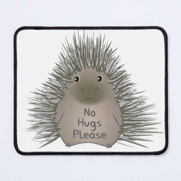 Item preview, porcupine urson no hugs please designed and sold by MiraNomegusta.
